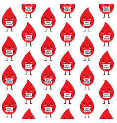 Seamless Pattern Of Blood Drop