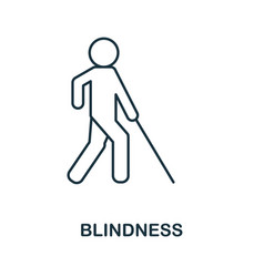 Blindness Icon Simple From Ophthalmology