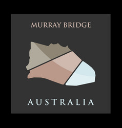 Murray Bridge City Map Geometric Simple Logo