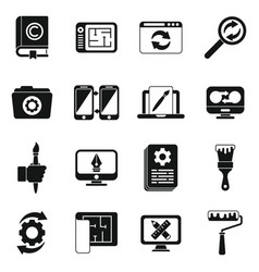 Redesign Icons Set Simple Artist Brief