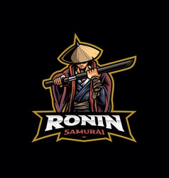 Ronin Samurai Mascot Logo Design