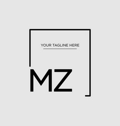 Design Minimalist Square Logo Mz