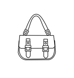 Sling Bag In Line Art Style Fashion