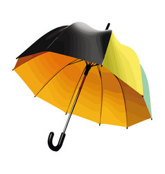 Yellow Umbrella Shields From Rain