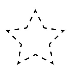 Star Shape Dashed Icon Symbol For Creative