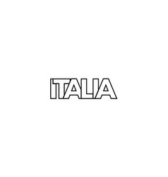 Italia Emblem The Design Features A Geometric