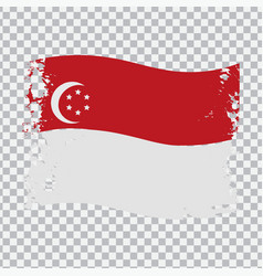 Singapore Country Png Wavy Flag