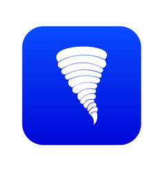 Tornado Icon Digital Blue