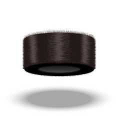 A Shtreimel Is Jewish Men Fur Hat Isolated