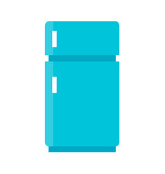 Blue Refrigerator Icon Or Refrigerated Storage