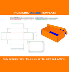 Shoe Box Dieline Template