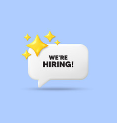 We Are Hiring Symbol Recruitment Agency Sign 3d