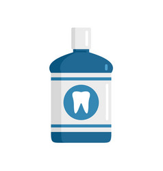 Care Mouthwash Icon Flat Clean Product