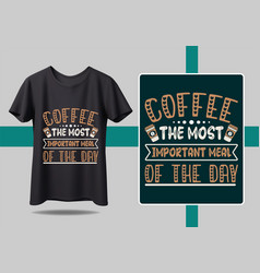 Coffee T Shirt Design Modern Brush Calligraphy