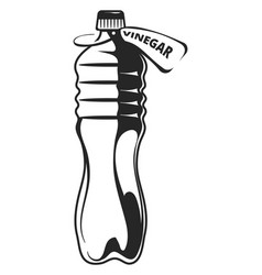 Vinegar Bottle Icon Plastic Container