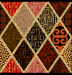 Ethnic Tribal Pattern Seamless Art Image