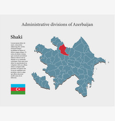 Map Azerbaijan Region Shaki