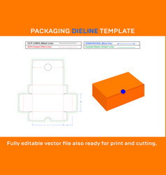 Shoe Cardboard Box Dieline Template