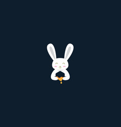 Animal Pets Rabbit Bunny Cute With Honey Logo