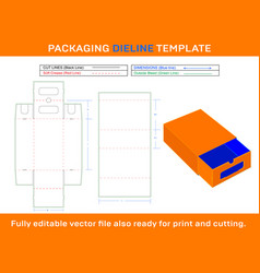 Shoe Lock Box Dieline Template