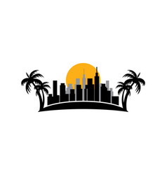 Miami Skyline Logo Design