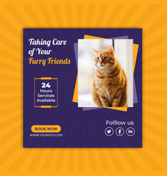 Adopt A Pet Social Media Post Template