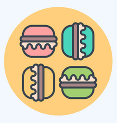 Icon Macaron Related To France Symbol Color Mate