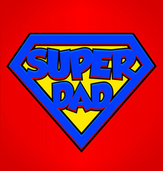 Super Dad Superhero Emblem