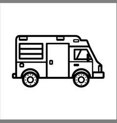 Ambulance Icon Or Modern Line Symbol Art