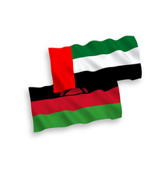 Flags Of Malawi And United Arab Emirates