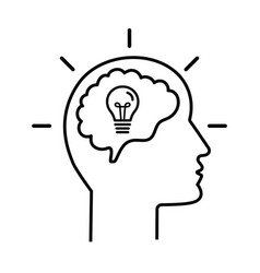 Profile Brain Innovation Icon