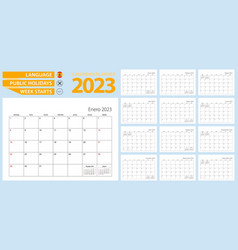 Spanish Calendar Planner For 2023