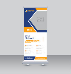 School Admission Roll Up Banner Template