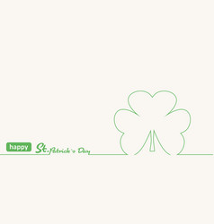 St Patricks Day Greeting Card Template Shamrock