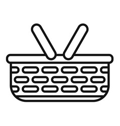 Thai Basket Icon Outline Shopping Food