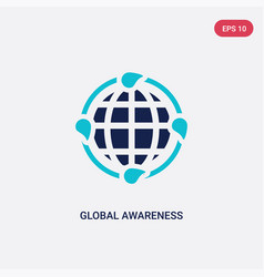 Two Color Global Awareness Icon From Ecology