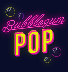 Bubblegum Pop Vintage 3d Lettering Retro Bold