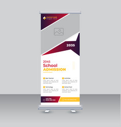 School Admission Roll Up Banner Template