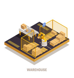 Warehouse Automation Isometric Element