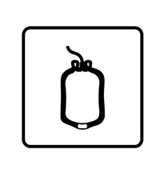 Blood Bag Icon Flat