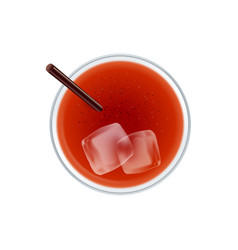 Realistic Tomato Cocktail Composition