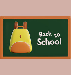 Render Of School Board Banner With Back To School