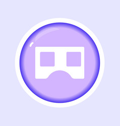 Virtual Reality Flat Gradient Icon