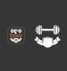 Gym Sport Logo Icon For Workout Center