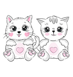 Cute Kitten Friends Kids Print