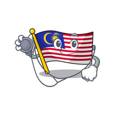 Doctor Flag Malaysia In Cartoon Shape