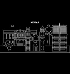 Kenya Silhouette Skyline City Kenyan