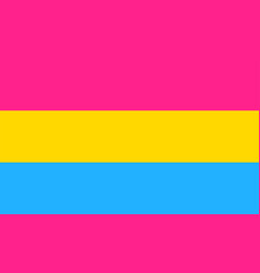 Pansexual Pride Flag Pink Yellow And Cyan