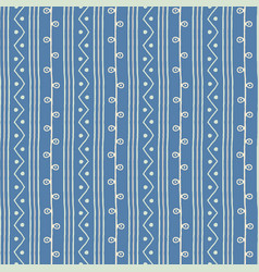 Seamless Ethnic Pattern Blue White And Grey