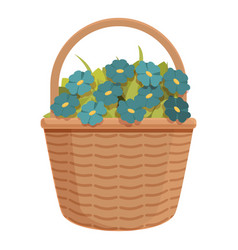 Season Harvest Basket Icon Cartoon Sticker